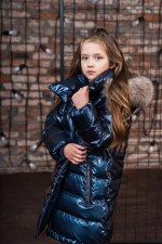 Пальто для девочки GnK З-871 превью фото