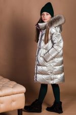 Пальто для девочки GnK ЗС-875 превью фото